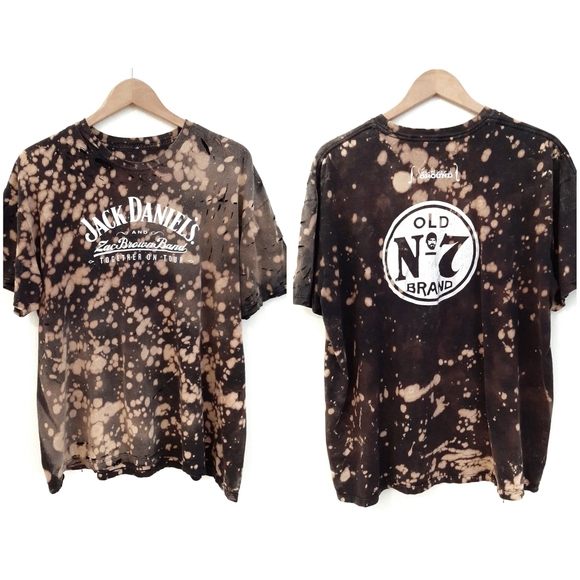 Tops - Jack Daniels Zac Brown Band Bleached Tour T-Shirt